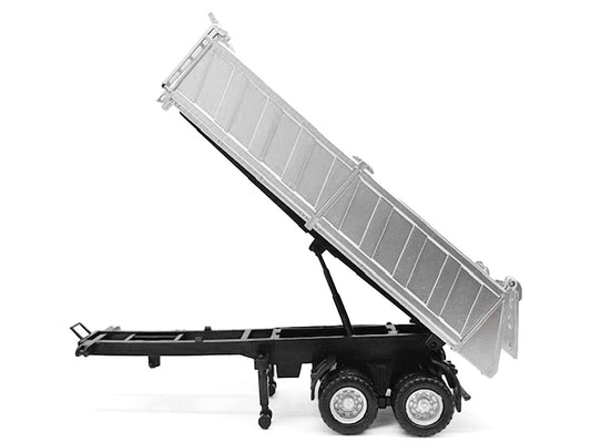 26ft Gravel Trailer Silver 1/87 (HO) Plastic Model by Promotex-1