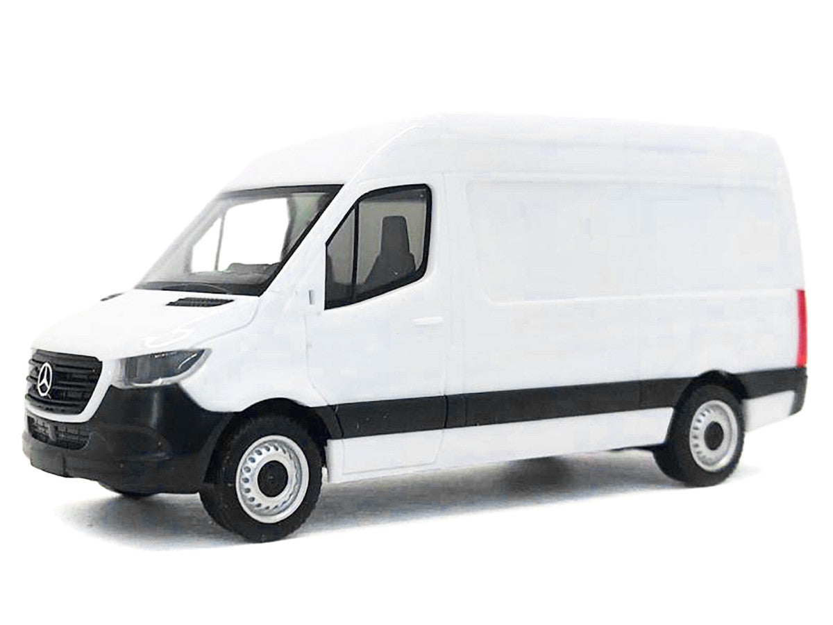 2018 Mercedes-Benz Sprinter Van White 1/87 (HO) Plastic Model Car by Promotex Promotex
