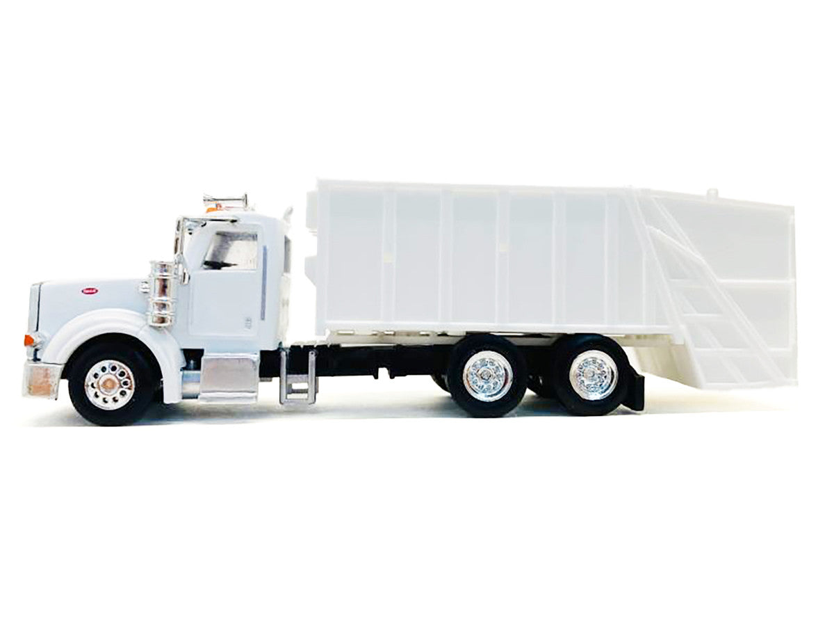 Peterbilt 367 Garbage Truck White 1/87 (HO) Plastic Model Car by Promotex Promotex