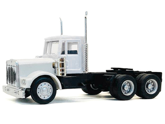 Kenworth W900 Short Day Cab White 1/87 (HO) Plastic Model Car by Promotex Promotex