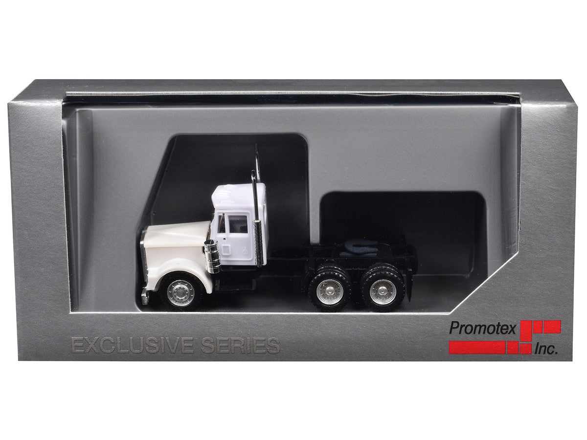 Kenworth W900 Short Day Cab White 1/87 (HO) Plastic Model Car by Promotex Promotex