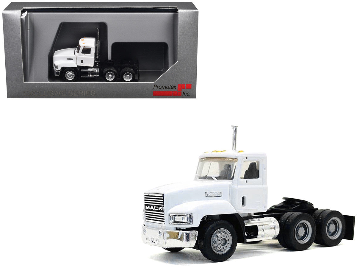 Mack 603 Short Day Cab White 1/87 (HO) Plastic Model Car by Promotex Promotex
