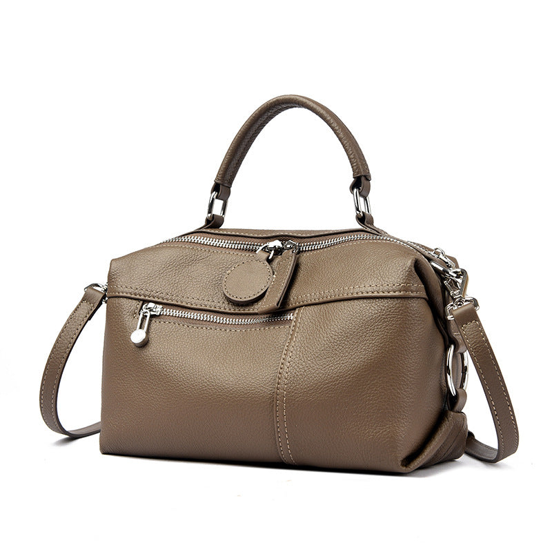 Womens Shoulder Bag Made From Premium Full-grain Cowhide For A Luxurious Accent Plus