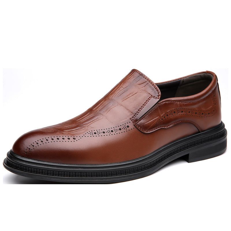 Mens Casual British-style Pointed Leather Shoes Best YouTube Store