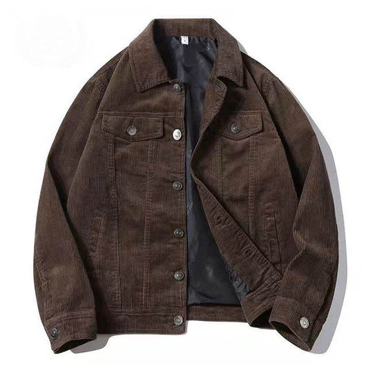Men's Retro Corduroy Jacket for Spring and Autumn Pi-Mart