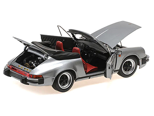 1983 Porsche 911 Carrera Cabriolet 3.2 Gray Metallic 1/18 Diecast Model Car by Minichamps Minichamps