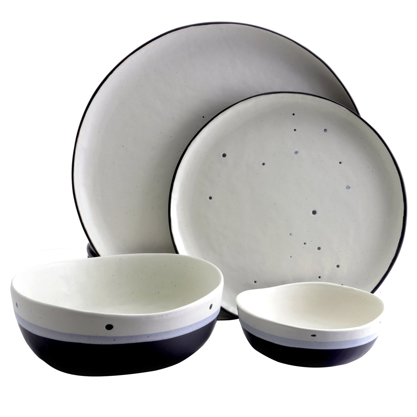 Gibson Elite Rhinebeck 16 Piece Stoneware Dinnerware Set W2B