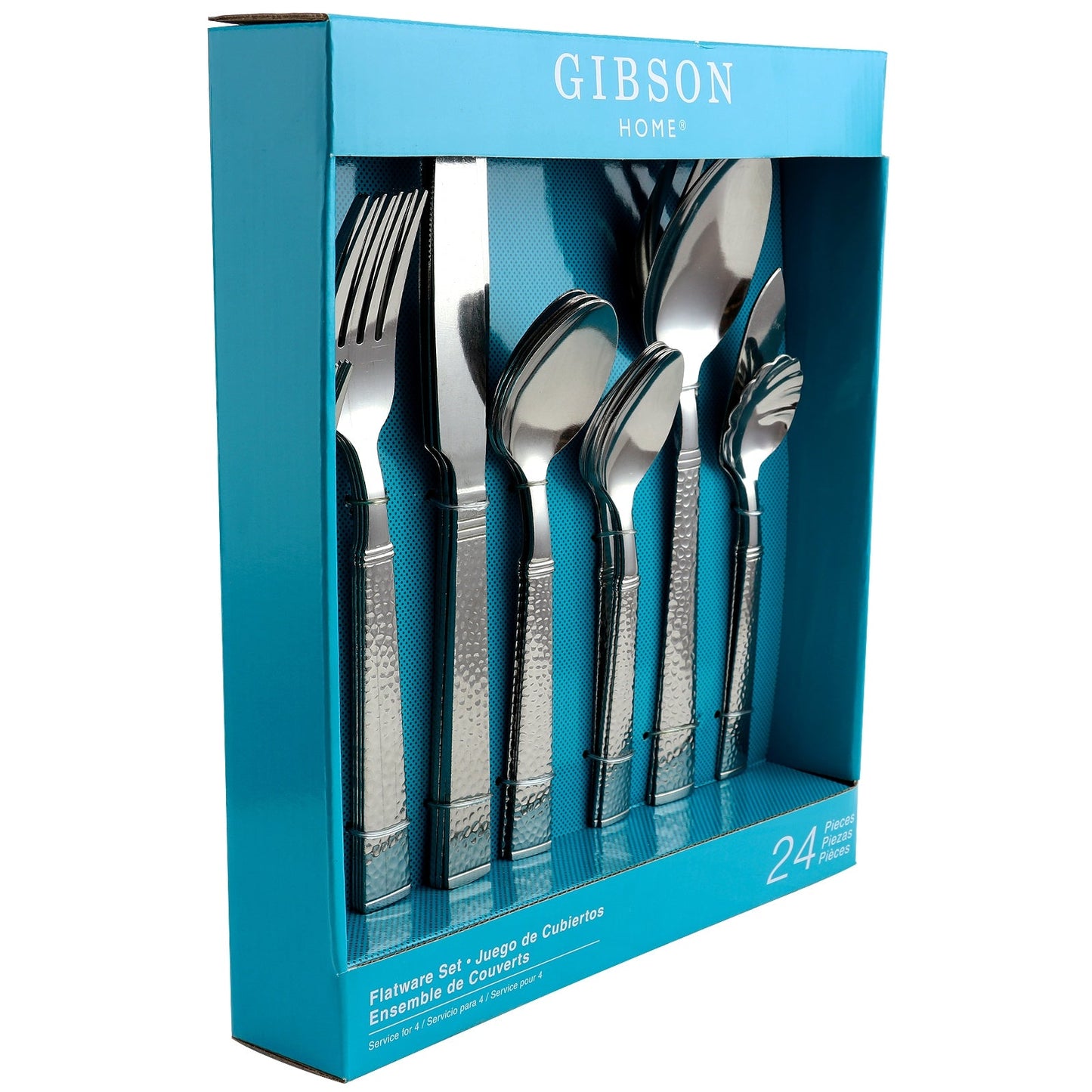 Gibson Prato 24 Piece Stainless Steel Flatware Set W2B