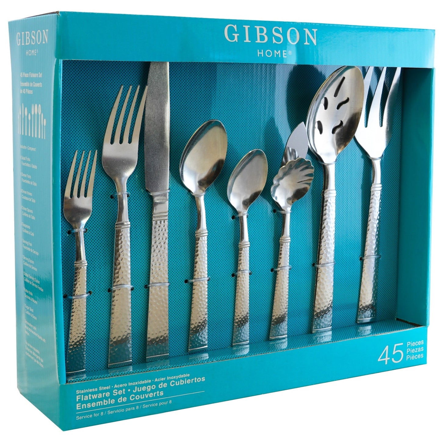 Gibson Home Prato 45 Piece Flatware Set W2B