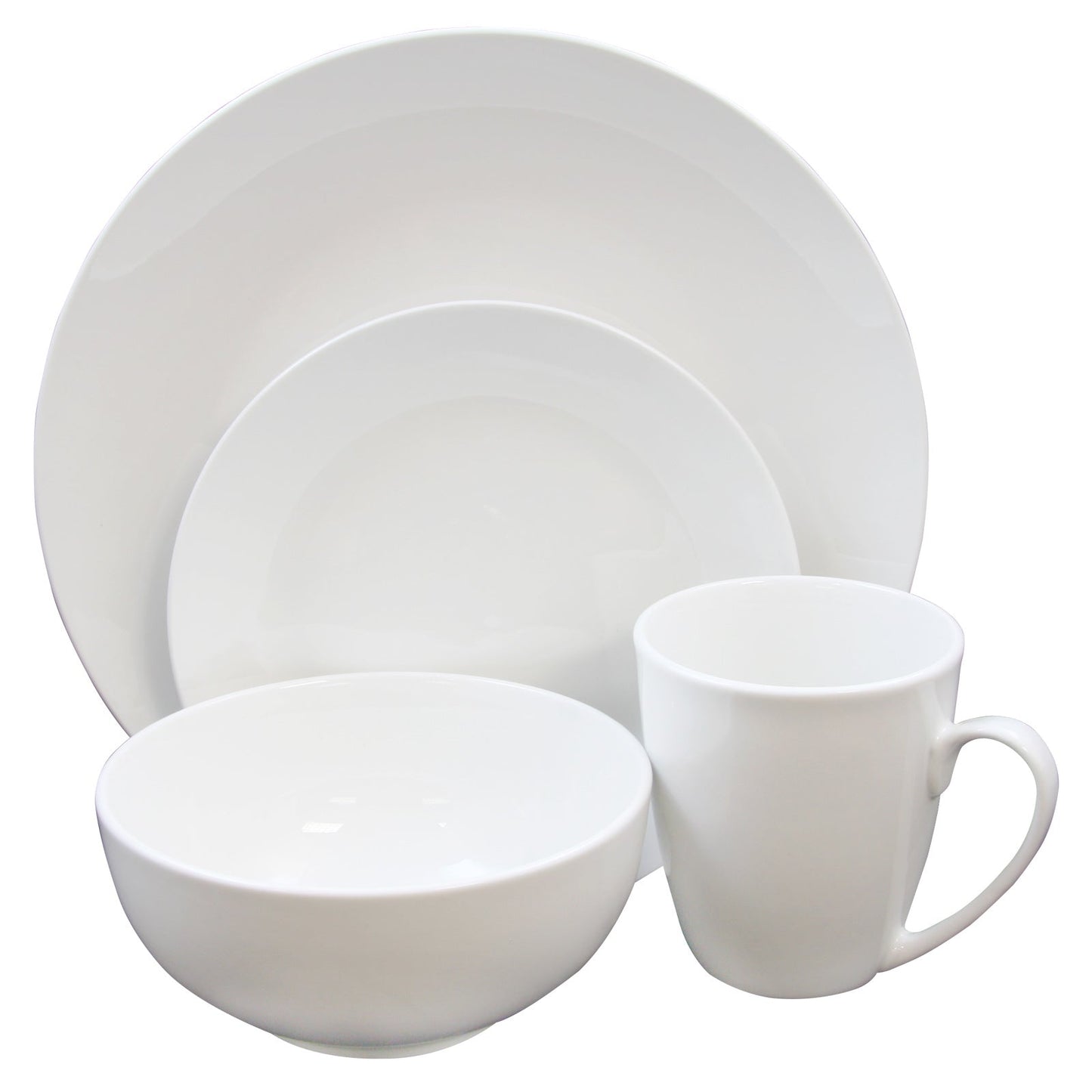 Gibson Home Ogalla 16 Piece Dinnerware Set in White W2B