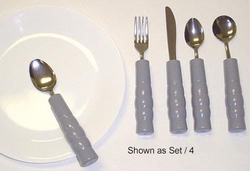 Weighted Utensils Set/4 Tea & Soupspoon Fork & Knife LuxuryLifeWay Online Store
