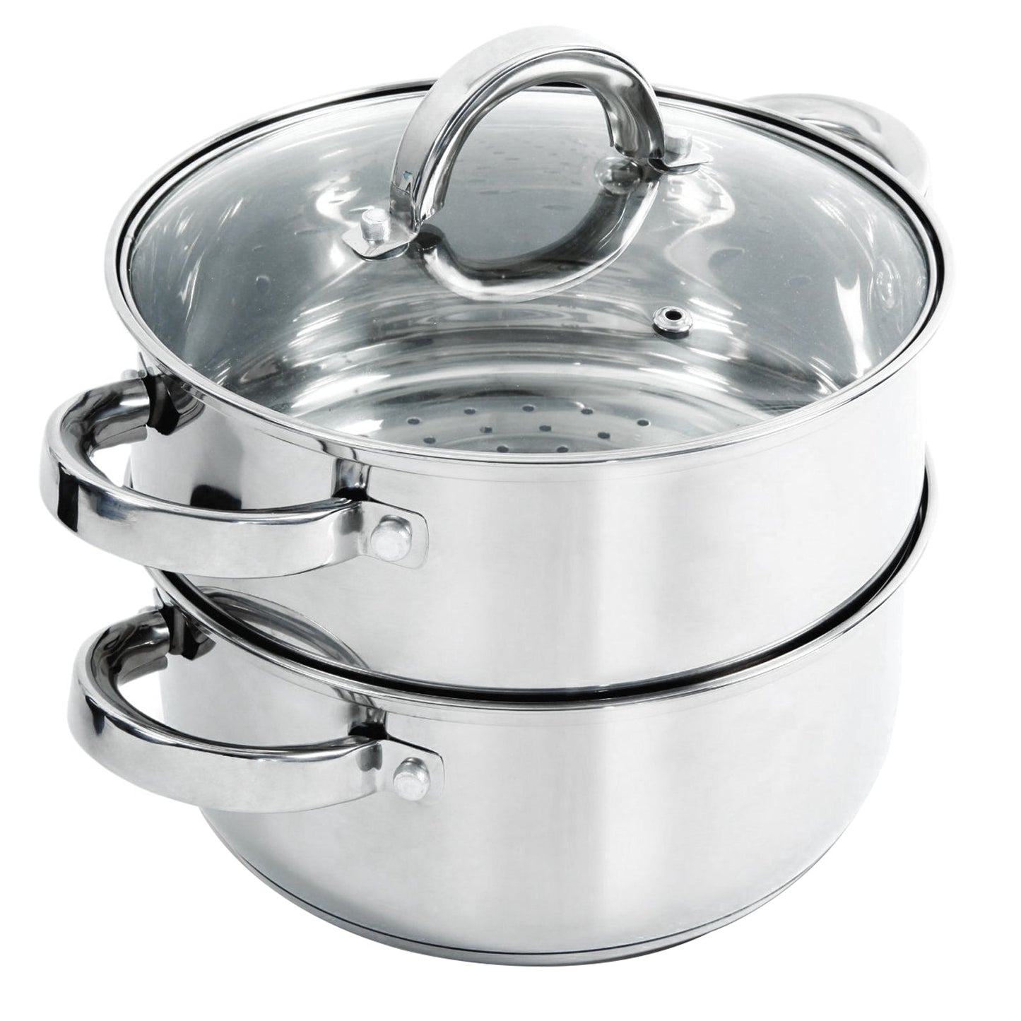 Oster Hali 3-Piece Stainless Steel Steamer Set With Lid W2B