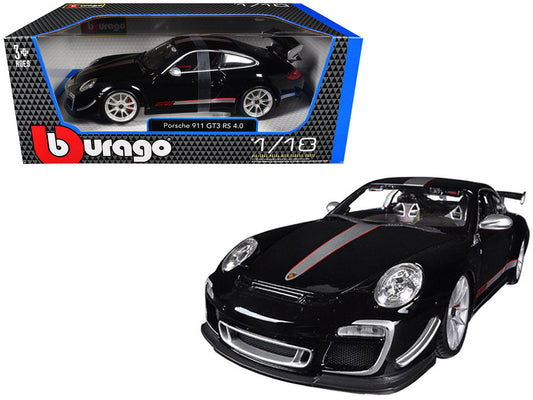 Porsche 911 GT3 RS 4.0 Black 1/18 Diecast Model Car by Bburago Bburago