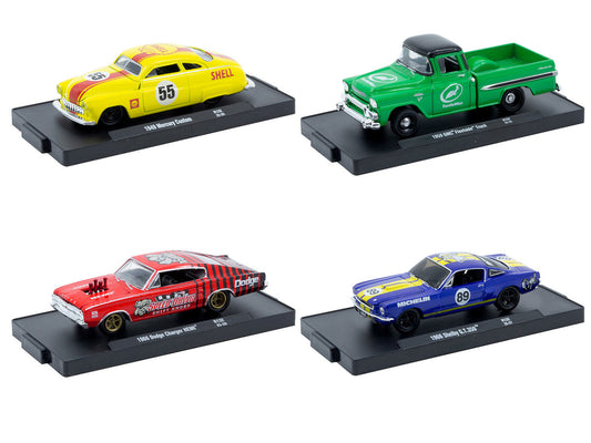 "Auto-Drivers" Set of 4 pieces in Blister Packs Release 132 Limited Edition to 8000 pieces Worldwide 1/64 Diecast Model Cars by M2 Machines-1