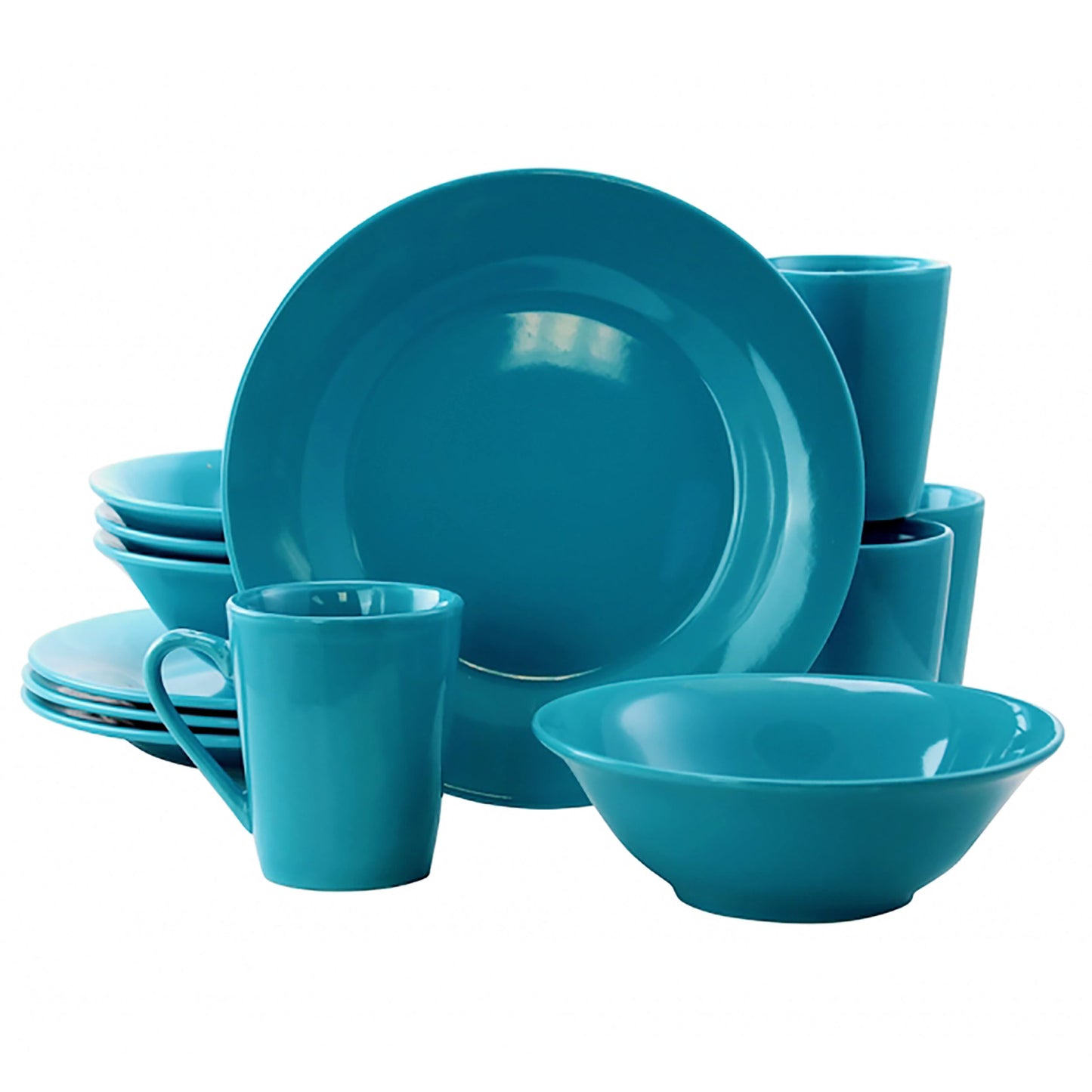 Gibson Home Carlton 12 Piece Dinnerware Set in Blue W2B