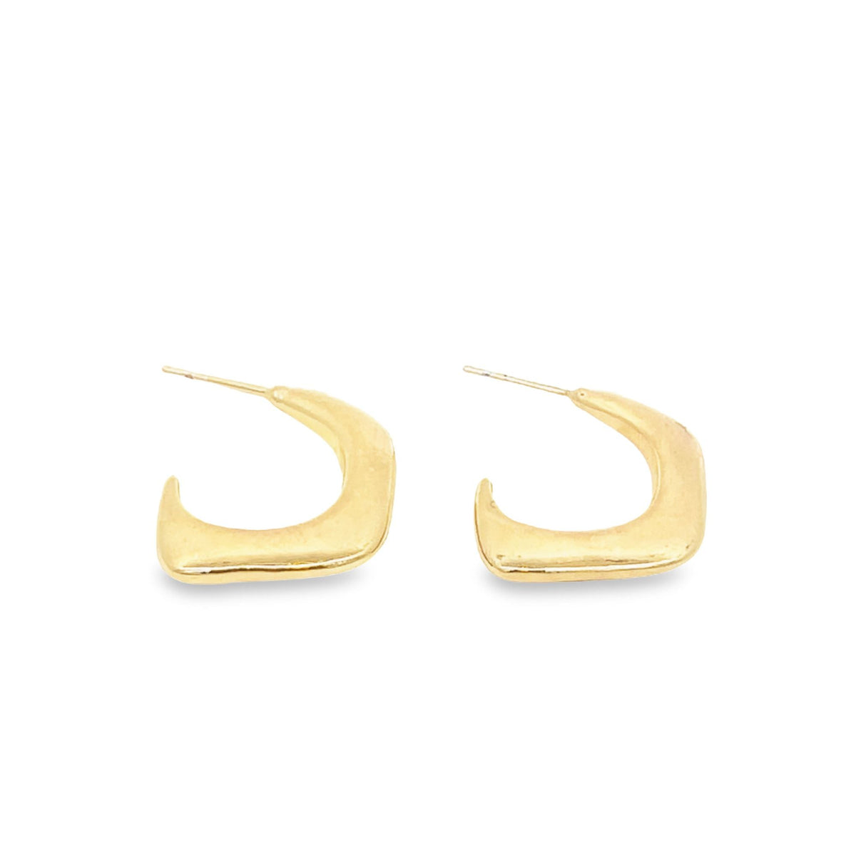 18K Gold Filled Designed Small Plain Stud Earring (L428) MIA Jewelry