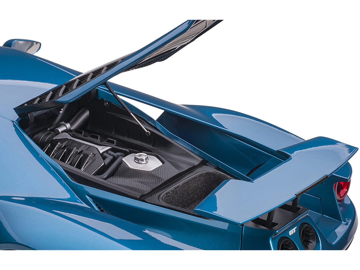 2017 Ford GT Liquid Blue Metallic 1/12 Model Car by Autoart-4