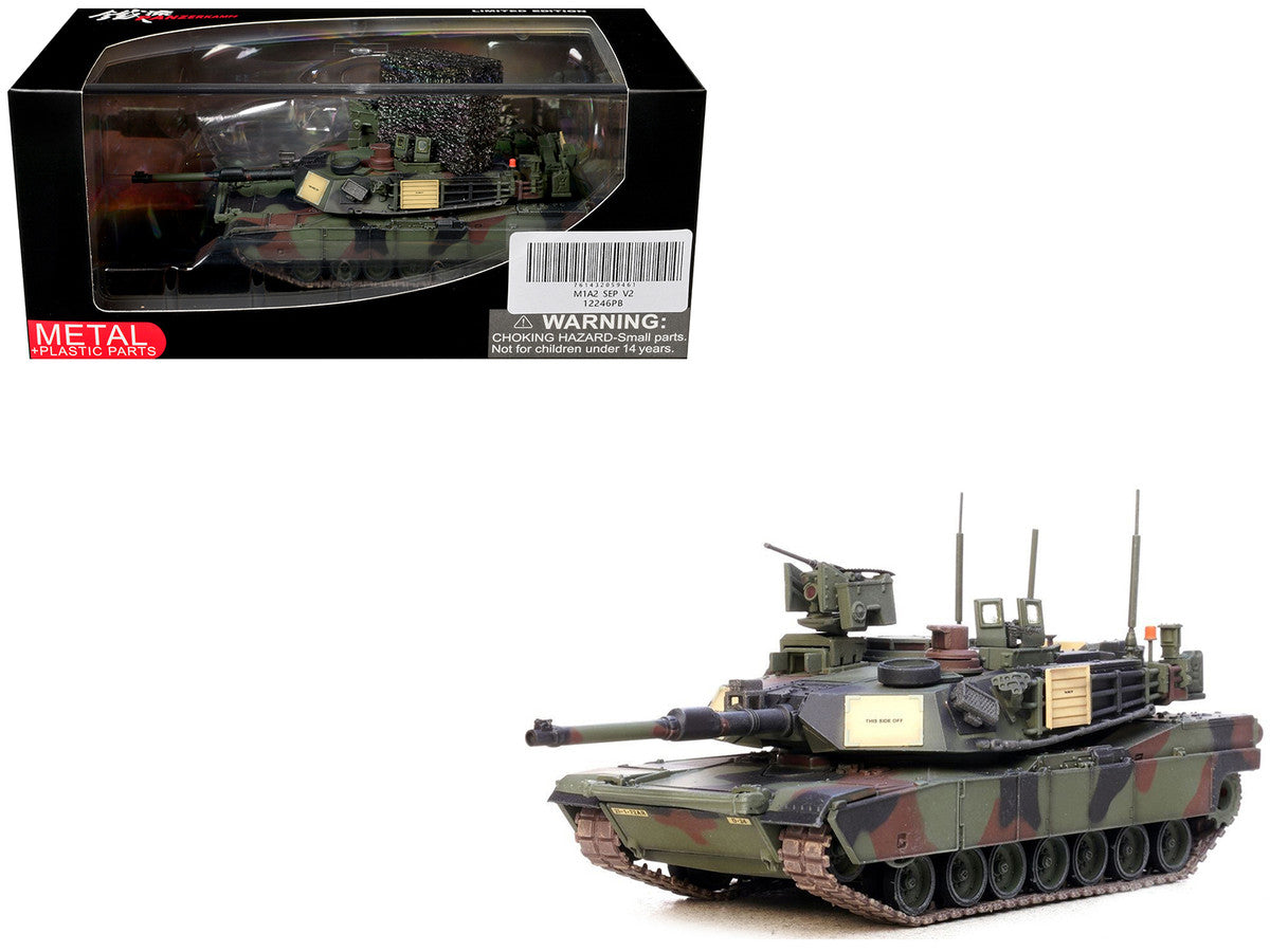 General Dynamics M1A2 SEP V2 Abrams Tank "1st Battalion 72nd Armor Regiment 2nd Infantry Division South Korea" United States Army 1/72 Diecast Model by Panzerkampf-3