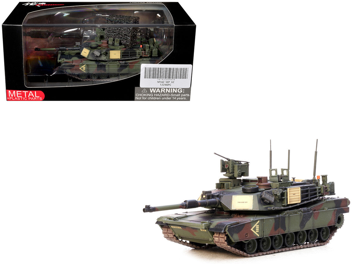 General Dynamics M1A2 SEP V2 Abrams Tank "2nd Battalion 5th Cavalry Regiment 1st Cavalry Division Germany" United States Army 1/72 Diecast Model by Panzerkampf Panzerkampf