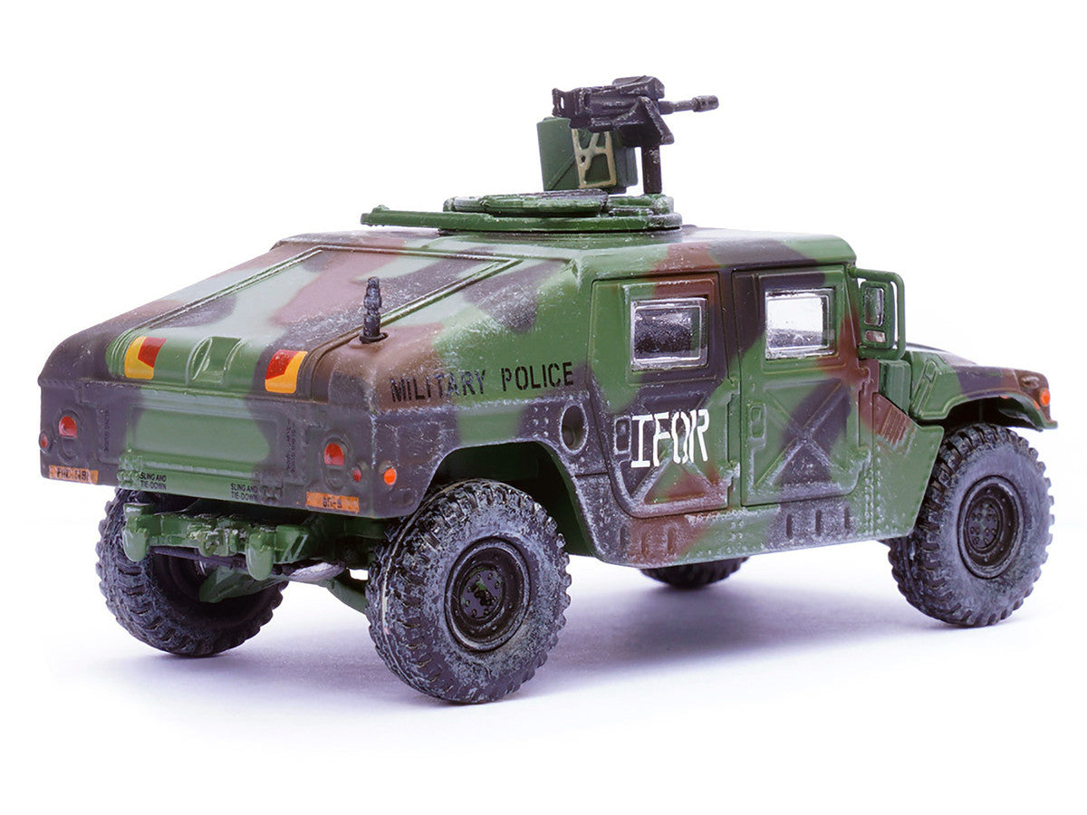 M988 Modern 4×4 Utility Vehicle with Grenade Launcher Camouflage "Military Police 65th Company 519th MP Battalion IFOR HQ ARRC Forward Brcko Bosnia and Herzegovina" (1996) "Military Miniature" Series 1/64 Diecast Model by Panzerkampf Panzerkampf