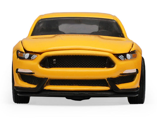 2017 Ford Mustang Shelby GT350 Triple Yellow Tri-Coat "Stampede" Series 2 1/64 Diecast Model Car by Greenlight Greenlight