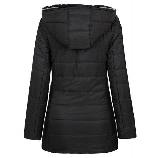 Hooded long-sleeved warm and velvet cotton jacket Accent Plus