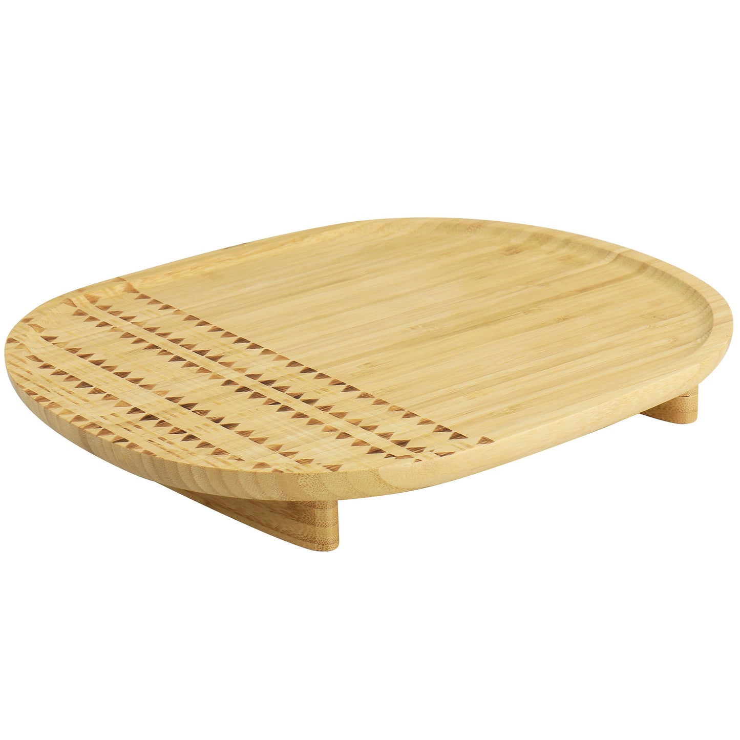Gibson Home 13.5 Inch Sadler Wooden Serving Tray W2B