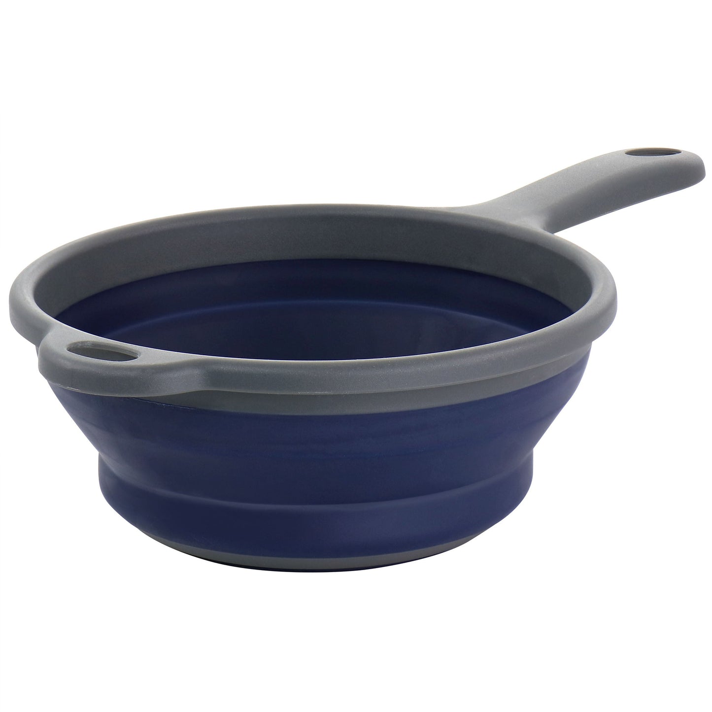 Oster Bluemarine Collapsible Polypropylene Colander with Handle in Navy W2B