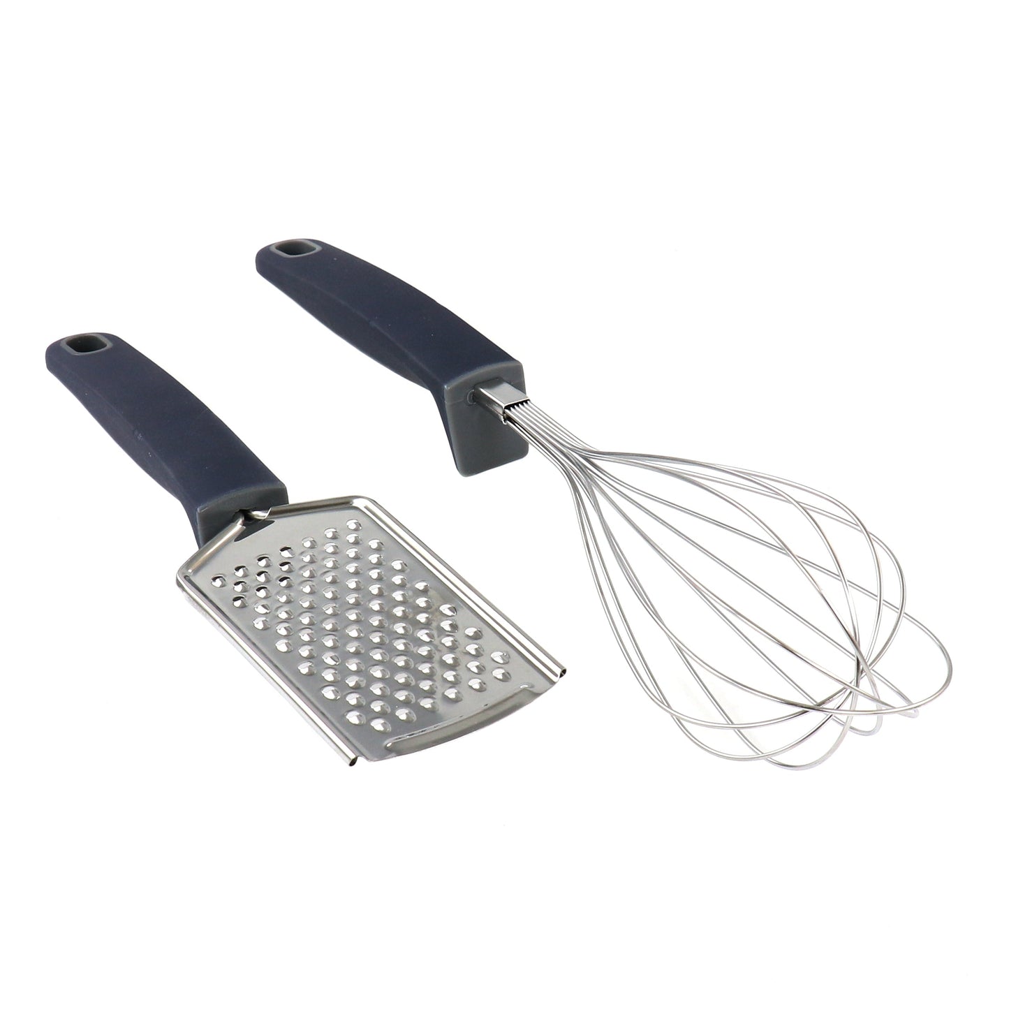 Oster Bluemarine 2 Piece Stainless Steel Grater and Whisk Set in Navy Blue W2B