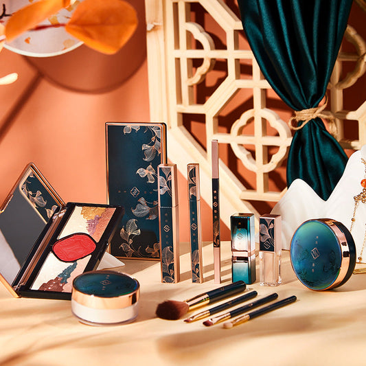 Valentine's Day Birthday Gift Antique Carved Lipstick With Brush CJD