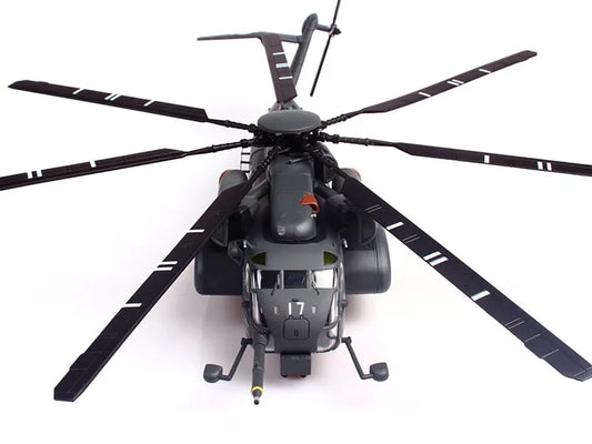 Sikorsky MH-53E Sea Dragon Helicopter "United States Navy Blackhawks Tail Number 17" Dark Gray 1/72 Diecast Model by Panzerkampf-1