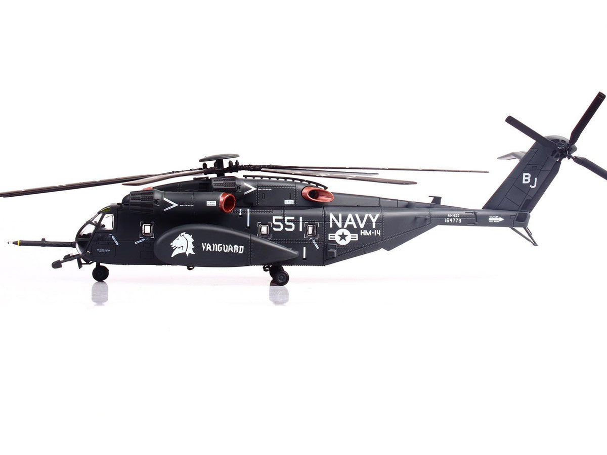 Sikorsky MH-53E Sea Dragon Helicopter "United States Navy Vanguard Tail Number 551" Dark Gray 1/72 Diecast Model by Panzerkampf Panzerkampf