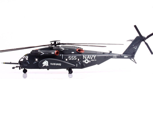 Sikorsky MH-53E Sea Dragon Helicopter "United States Navy Vanguard Tail Number 555" Dark Gray 1/72 Diecast Model by Panzerkampf Panzerkampf