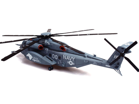 Sikorsky MH-53E Sea Dragon Helicopter "United States Navy Black Stallions Tail Number 00" Light Gray 1/72 Diecast Model by Panzerkampf Panzerkampf