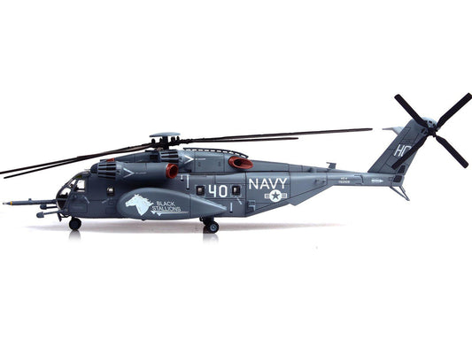 Sikorsky MH-53E Sea Dragon Helicopter "United States Navy Black Stallions Tail Number 40" Light Gray 1/72 Diecast Model by Panzerkampf Panzerkampf