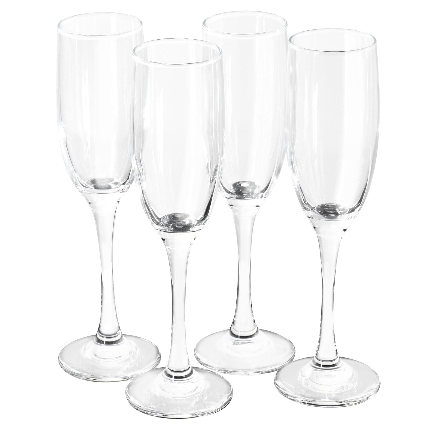 Gibson Home Belinni 4 Piece 6.4oz Fluted Champagne Glass Set W2B