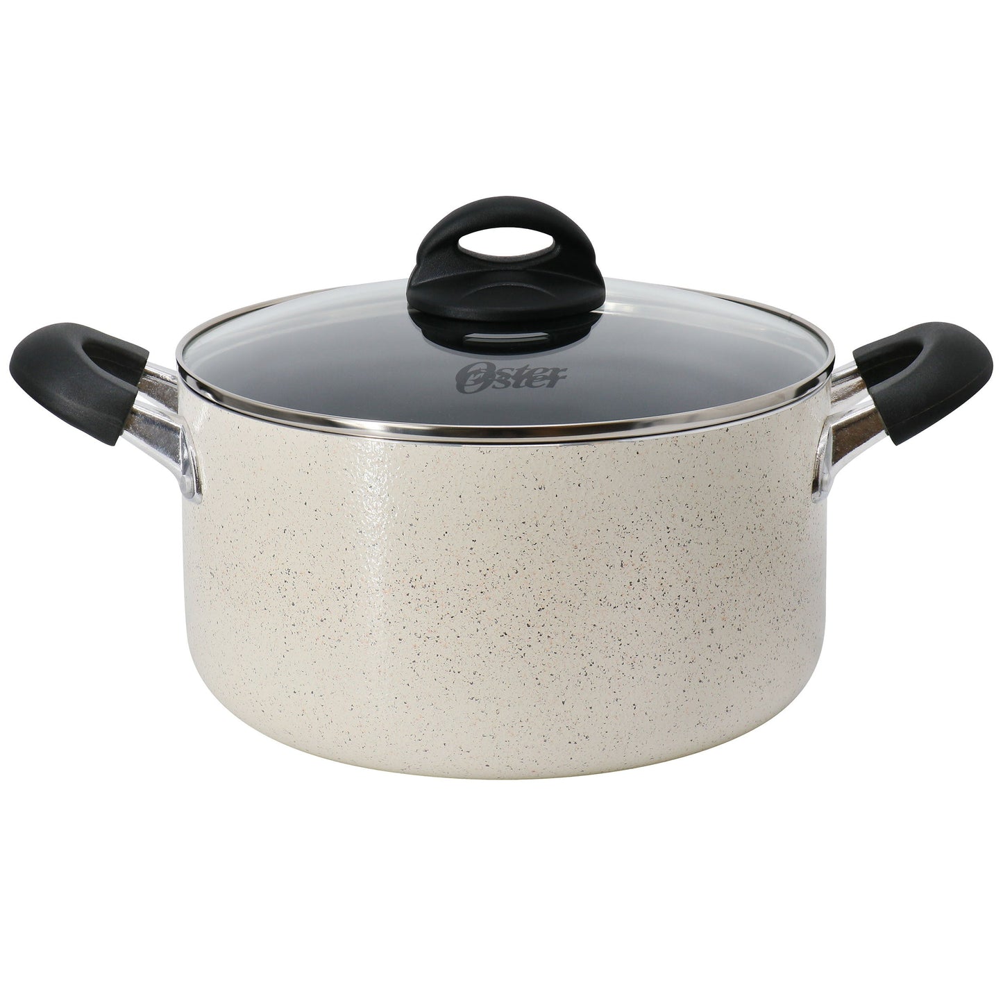 Oster Clairborne 6 Quart Aluminum Nonstick Dutch Oven with Lid in Sand W2B