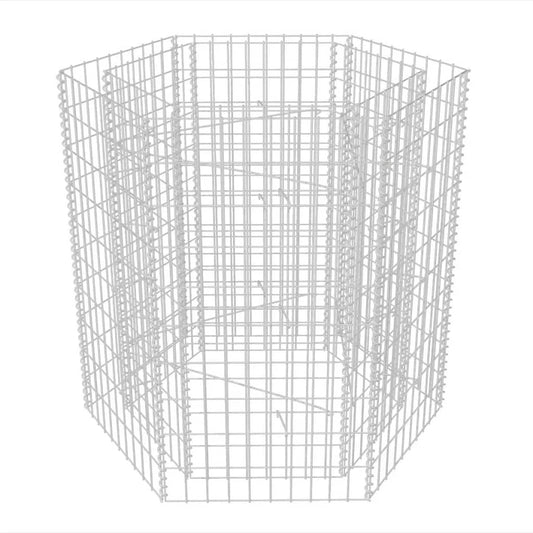 Hexagonal Gabion Raised Bed 39.4"x35.4"x39.4" W2B