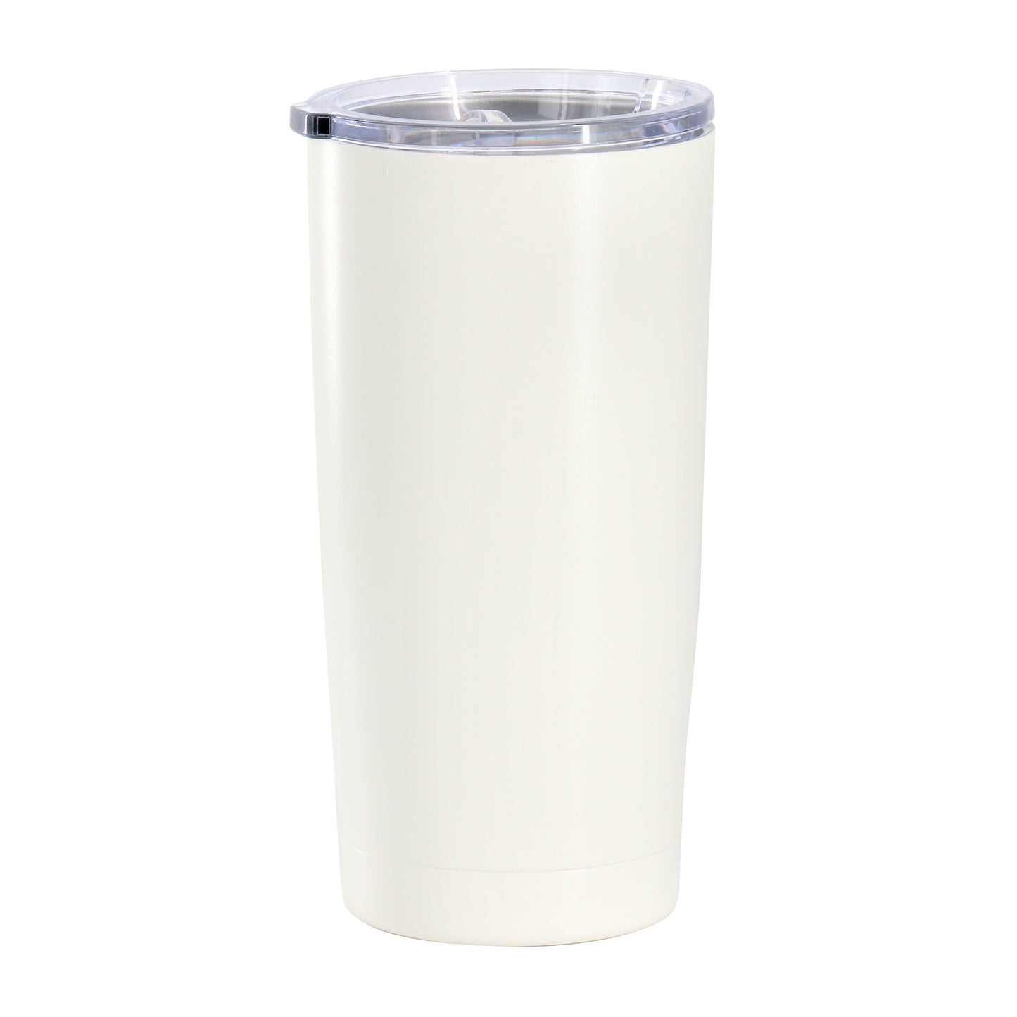 Gibson Home Marina 18oz Stainless Steel Thermal Tumbler with Acrylic Lid in Cream W2B