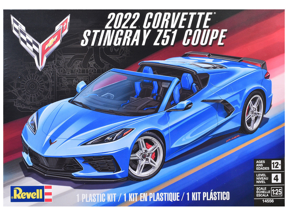 Level 4 Model Kit 2022 Chevrolet Corvette Stingray Z51 Coupe 1/25 Scale Model by Revell Revell