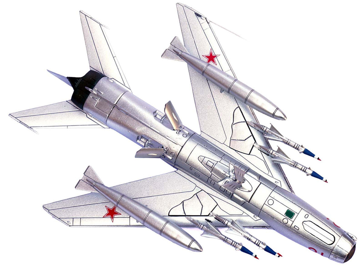 Mikoyan-Gurevich MiG-19PM Farmer-E Fighter Aircraft "Red 18" Soviet Air Force 1/72 Diecast Model by Panzerkampf Panzerkampf