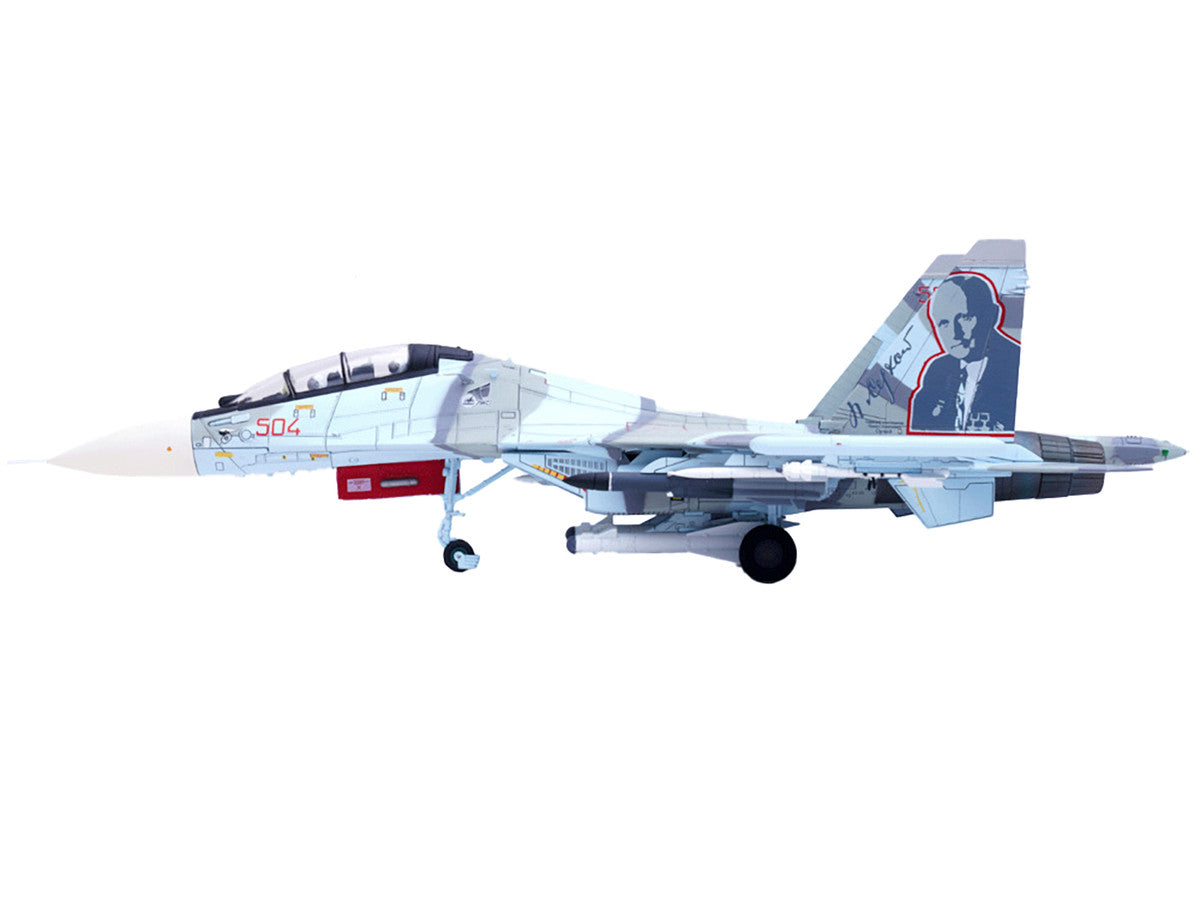 Sukhoi Su-30MKK Flanker-G Fighter Aircraft #504 "Russian Air Force" "Wing" Series 1/72 Diecast Model by Panzerkampf Panzerkampf