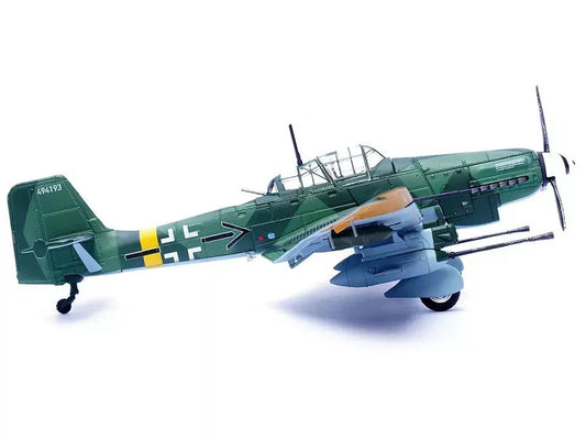 Junkers Ju 87G2 Stuka Bomber Aircraft "10.(Pz)/SG 2 Immelmann Oberst Hans-Ulrich Rudel Slovakia" (1944) German Luftwaffe "Wing" Series 1/72 Diecast Model by Panzerkampf Panzerkampf