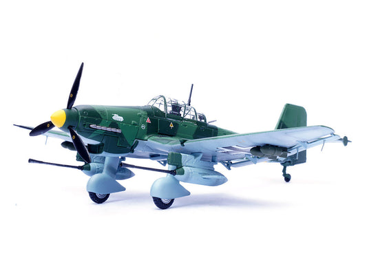 Junkers Ju 87G1 Stuka Bomber Aircraft "10.(Pz)/SG 2 Immelmann GS+MH Dubno Ukraine" (1944) German Luftwaffe "Wing" Series 1/72 Diecast Model by Panzerkampf Panzerkampf