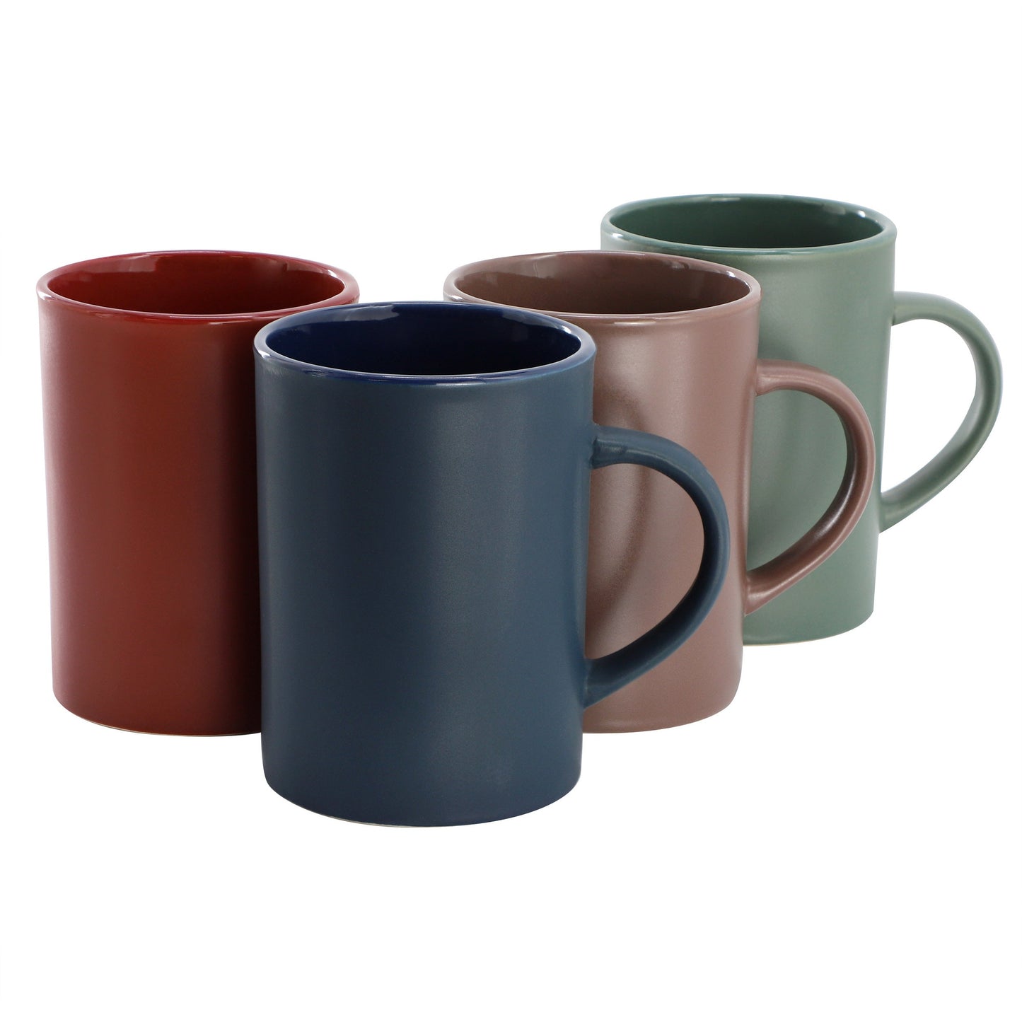 Gibson Home Midtown Hall 17oz 4 Piece Stoneware Mug Set in Assorted Colors W2B