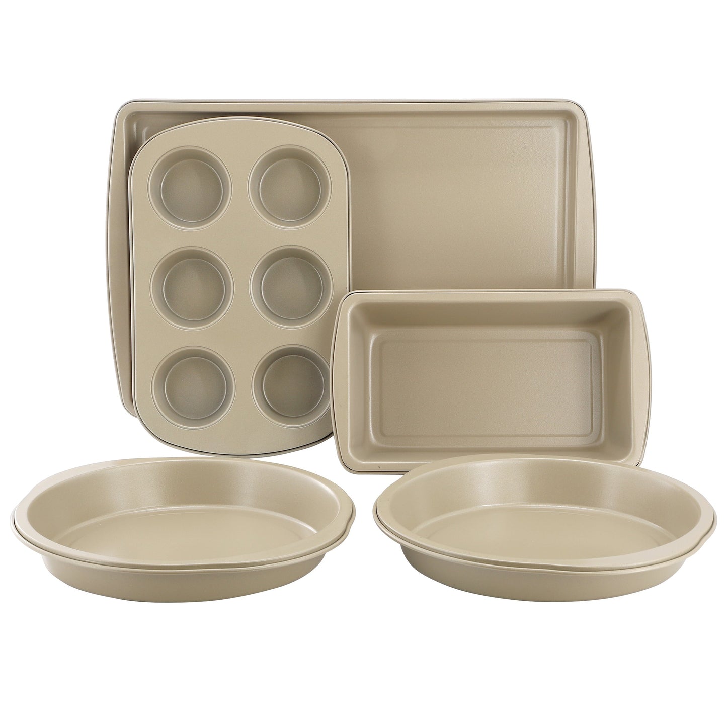 Gibson Home Lyneham 5 Piece Nonstick Steel Bakeware Set W2B