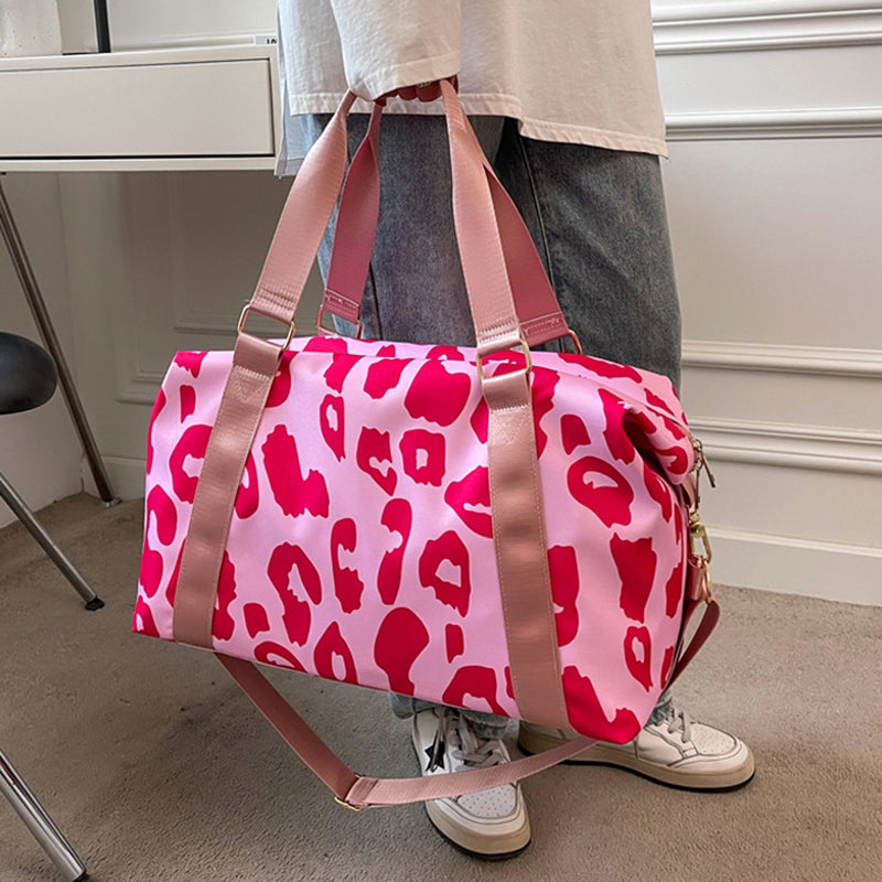 Women Travel Duffel Bag Cow Pattern Handbag Fitness Sports Shoulder Bags Best YouTube Store