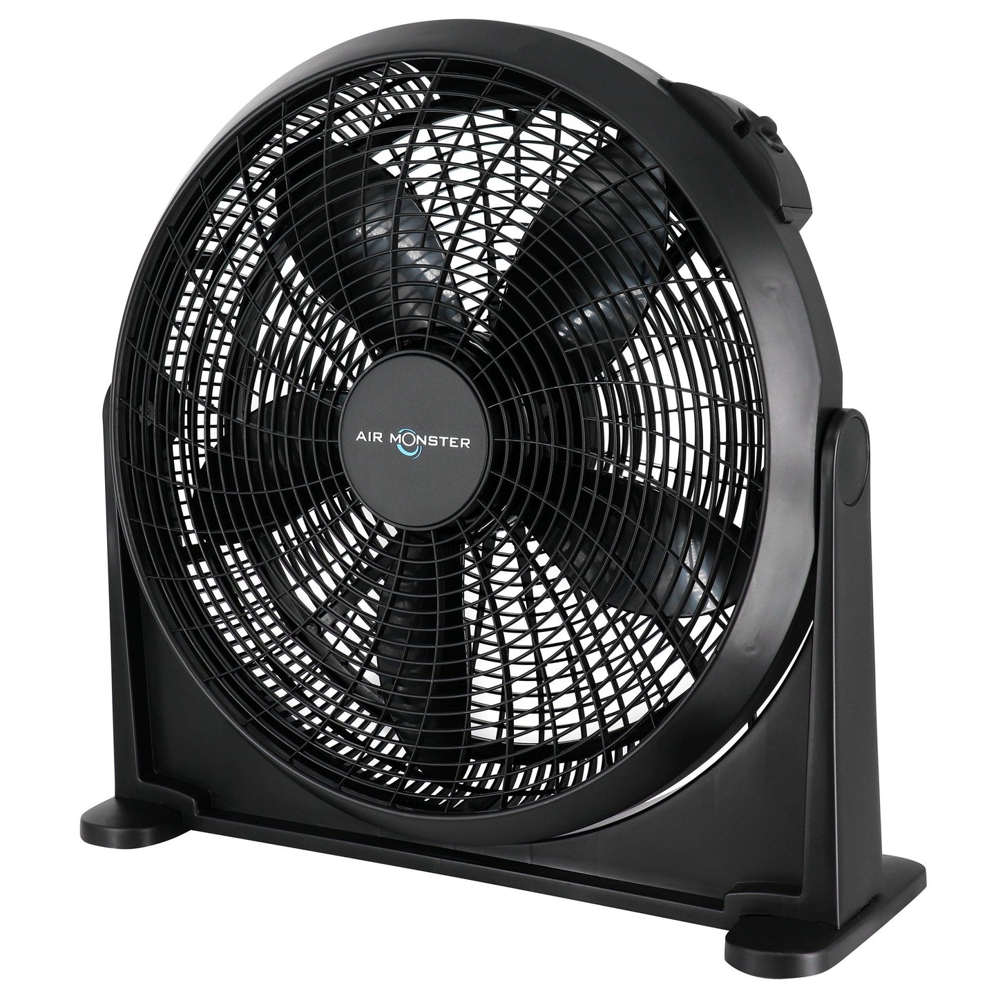 Air Monster 20 Inch Air Circulator Wall Mountable 3 Speed Fan in Black W2B