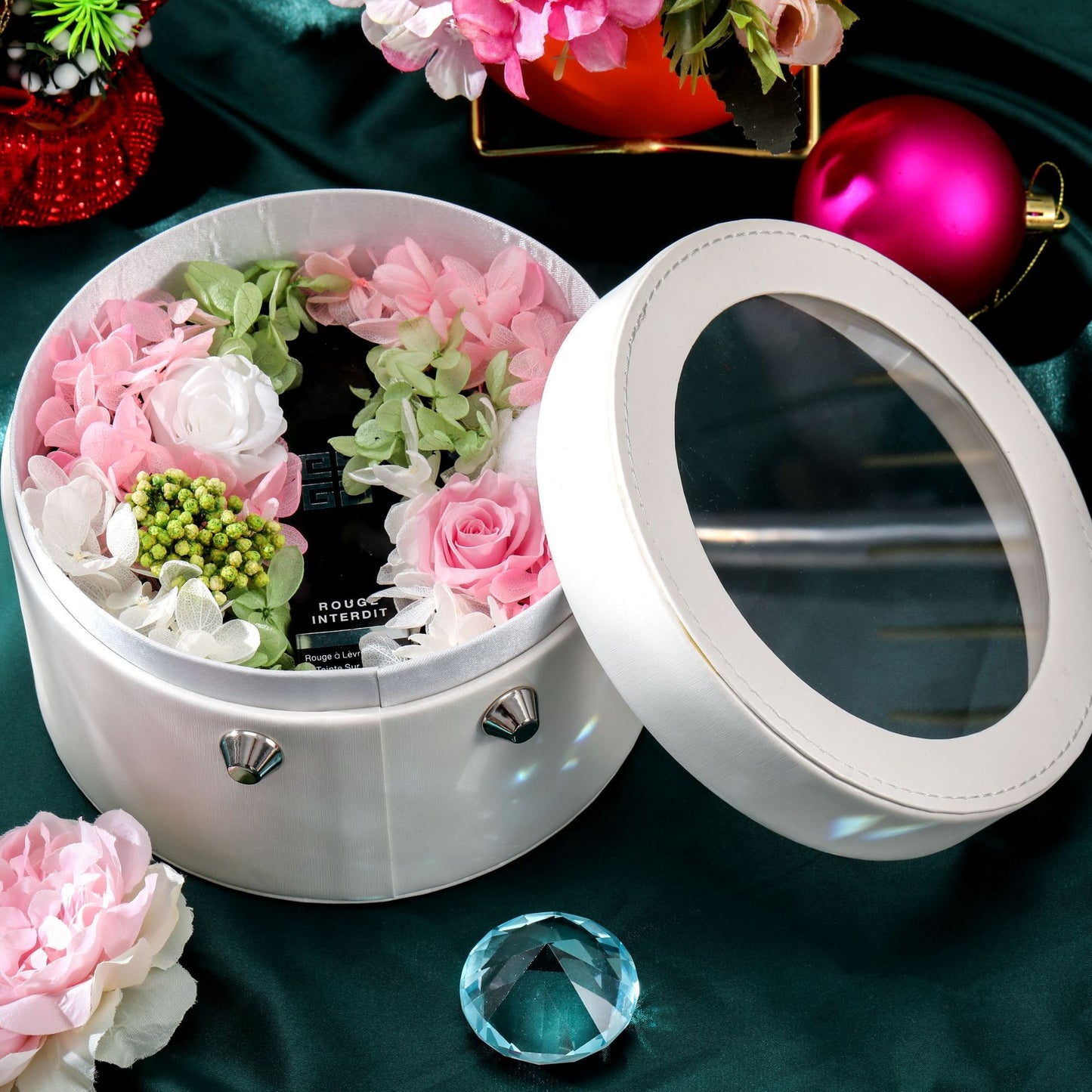 Valentine's Day Immortal Flower Lipstick Gift Box Creative Birthday Gift CJD