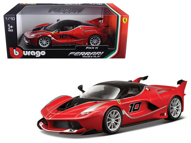 Ferrari FXX-K #10 Red 1/18 Diecast Model Car by Bburago-0